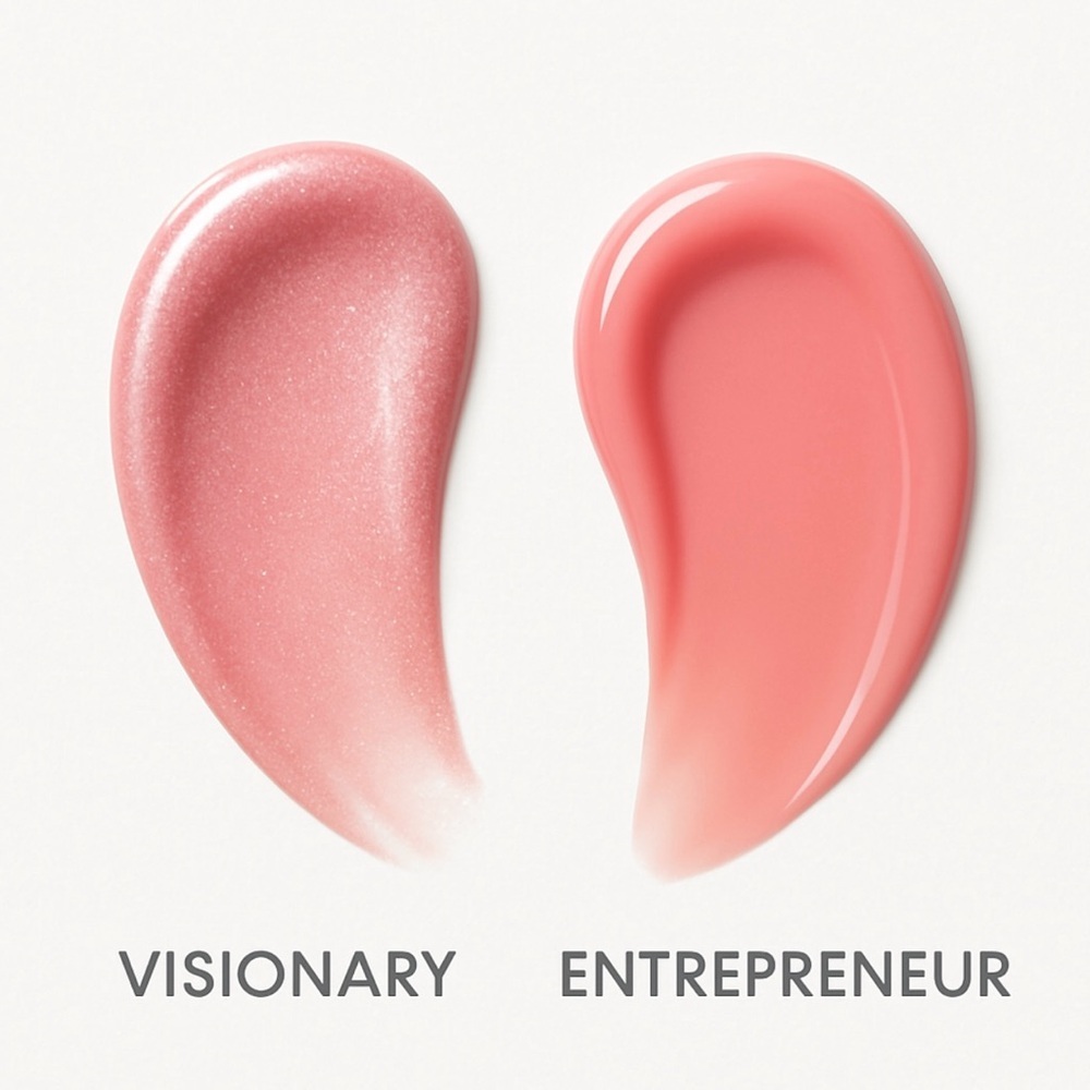 NWOT Lune+Aster Set of 10 Vitamin C+E Lip Glosses in Visionary & Entrepreneur